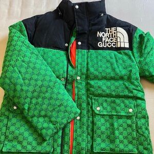 Gucci Green and Black Puffer Jacket